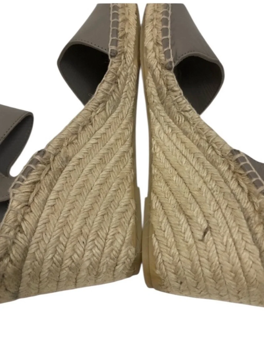 VINCE Sophie Leather Wedge Espadrille Sandals